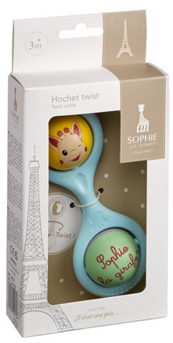 Vulli jouet hochet bébé - Sophie la Girafe hochet twist bleu