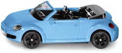 Siku VW The Beetle cabriolet voiture jouet bleue 1:50 avec toit ouvert