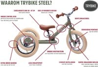 Trybike loopfiets 2 in 1 Steel - vintage roze