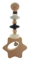 Hess suspension poussette étoile bois noir-naturel accessoire bébé