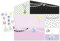 Lundby set mural maison de poupée - décoration de fête créative avec autocollants