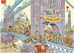Wasgij Retro Mystery 8 Legpuzzel- De Laatste Horde!, 1000st.