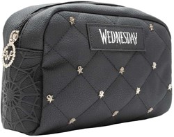 Blue Sky Studios trousse Wednesday - pochette cosmétique matelassée noire
