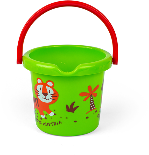 Gowi seau 18cm vert - jouet de sable et d'eau pour enfants