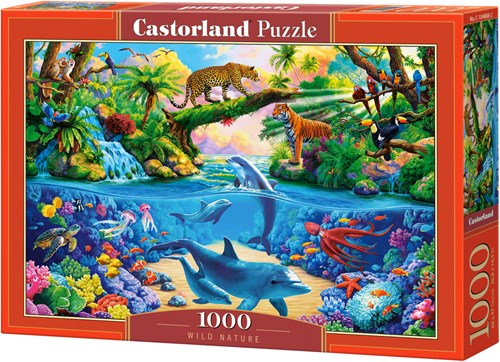 Castorland puzzle animaux Nature Sauvage - 1000 pièces carton-2