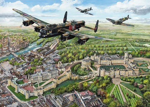 Gibsons puzzle Wings over Windsor - 1000 pièces de plaisir