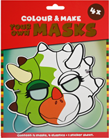 Johntoy kit créative masque singe - colorie tes propres masques animaux