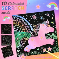 Wins Holland cartes à gratter joyeuses - set créatif pour enfants