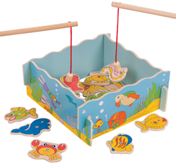 BigJigs jeu de pêche en bois jouet magnétique pour enfants