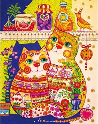 DaVICI puzzle en bois chats dans le garde-manger 130 pièces