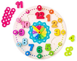 Horloge d'apprentissage Woody Woody avec chiffres 90222