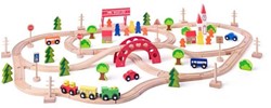 Woody Woody Train Set 90 pièces 93062