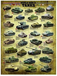 Eurographics puzzle Chars Seconde Guerre mondiale - 1000 pièces - armée
