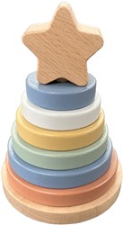 Atan jouet d'empilage en bois - jouet coloré pour la motricité des enfants