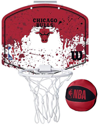Wilson panier de basket NBA Team Mini Hoop Chicago Bulls blanc rouge