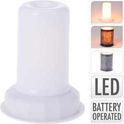 Home & Styling lampe LED effet flamme avec minuterie lumière chaude 8x9cm