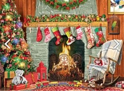 Eurographics XXL Teile - Christmas by the Fireplace - 500 Teile
