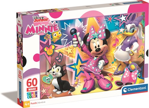 Clementoni puzzle - Minnie Mouse - 60 pièces XXL - jouet en carton coloré-2