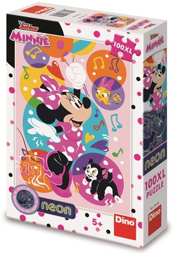 Dino puzzle - pièces XXL néon Minnie 100 pièces puzzle enfant-2