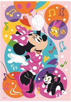 Dino puzzle - pièces XXL néon Minnie 100 pièces puzzle enfant