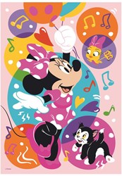 Dino puzzle - pièces XXL néon Minnie 100 pièces puzzle enfant
