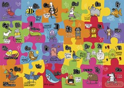 Gibsons puzzle XXL pièces - The Unusual Alphabet - 24 pièces