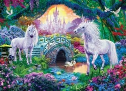 Puzzle Eurographics Licornes au pays des fées - 500 pièces XL