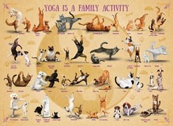Puzzle Eurographics Le yoga est une activité familiale - 500 pièces