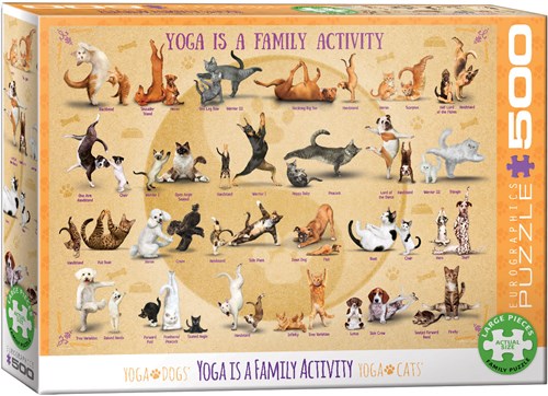 Eurographics puzzle - Yoga activité familiale - 500 pièces carton-2