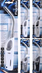 Briquet à gaz flexible rechargeable plastique 27 cm - coloris assortis