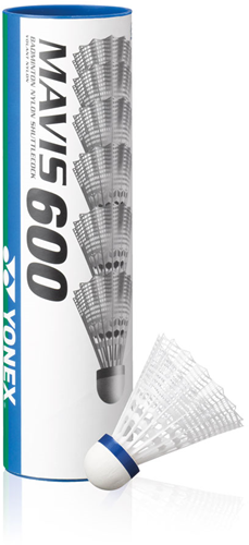 Yonex volants de badminton Mavis 600 blanc - lot de 6 - nylon