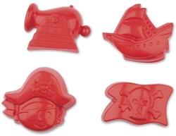 Androni Zandvormpjes piraat (set van 4)