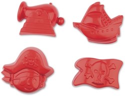 Androni Giocattoli moules à sable pirate - jouet de plage 4 pièces