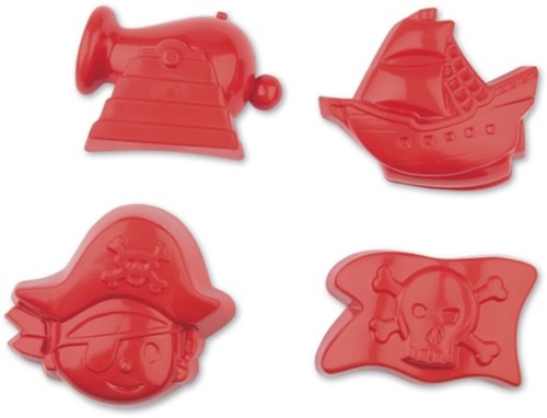 Androni Giocattoli moules à sable pirate - jouet de plage 4 pièces