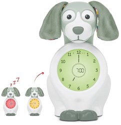 Zazu réveil éducatif chien Davy vert - réveil enfant et veilleuse