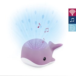 Zazu projecteur bébé veilleuse baleine musique apaisante violet