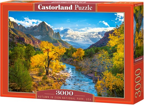 Castorland puzzle Parc national de Zion automne USA - 3000 pièces paysage-2