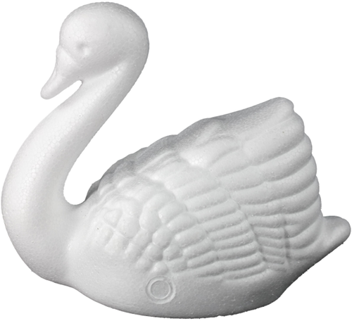Hobbygroep cygne figurine de bricolage grand styropor décoration